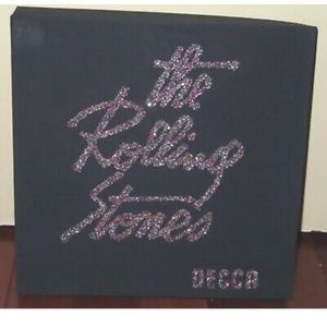 🔥💥RARE Rolling Stones vintage box set with original tee. Glitter.🔥⭐️☄️🌈❤️🤩